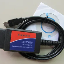 ELM327 USB V2.1 OBD2 автомобильный диагностический инструмент ELM327 OBDII CAN-сканер шины автоматический сканер с диагностическим интерфейсом USB OBDII разъем