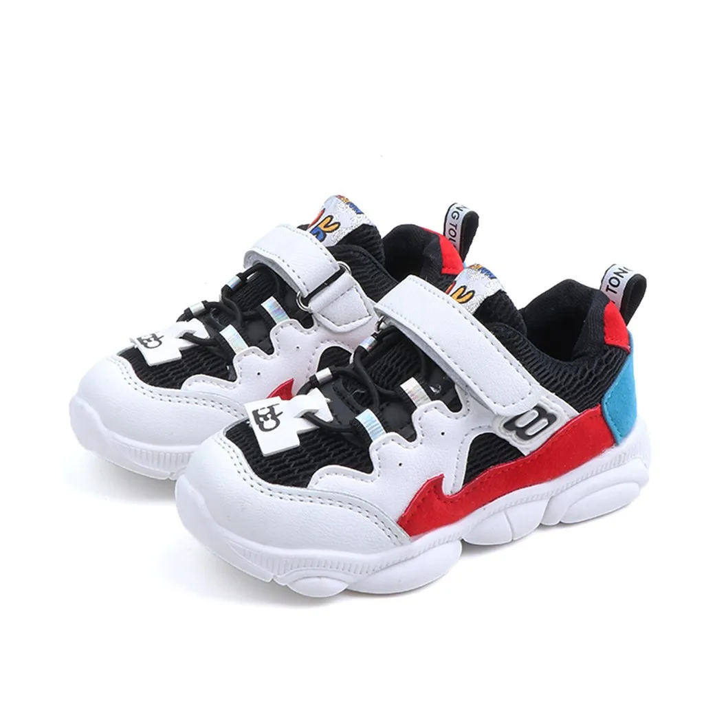 

2019 child shoes kids Boys Girls Mesh Patch Letter Sport Run Sneakers Casual Shoes chaussure fille enfant girls sport shoes#A35