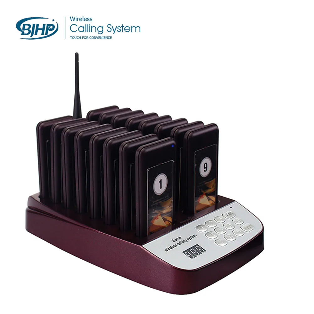 wireless digital restaurant coaster pager 1 transmitter with 16 coaster pagersin Pagers from