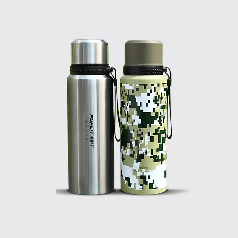 Stainless Steel Vacuum Mug 800/1000ml Sports Thermoses Double Insulated