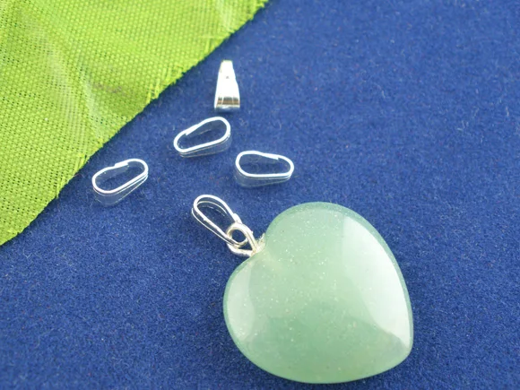DoreenBeads медные зажимы для подвесок и застежки для подвесок серебристого цвета 6,0 мм(2/") х 3,0 мм(1/8"), 150 шт. новинка