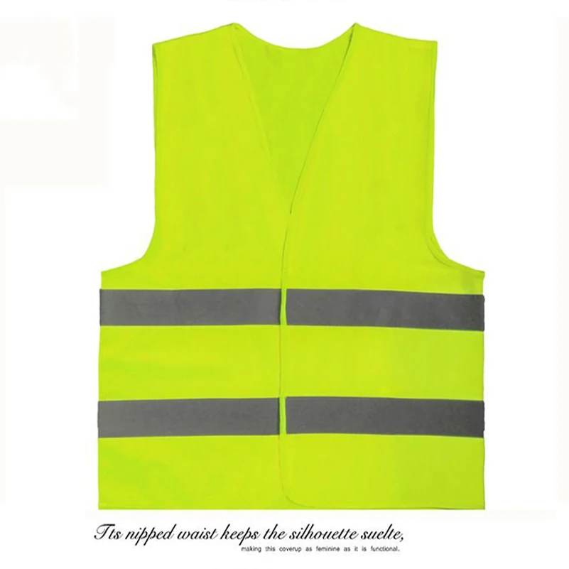 

CHCYCLE Reflective motorcycle vest clothing for safety reflective tape on clothes high visibility yellow security fabric jacket