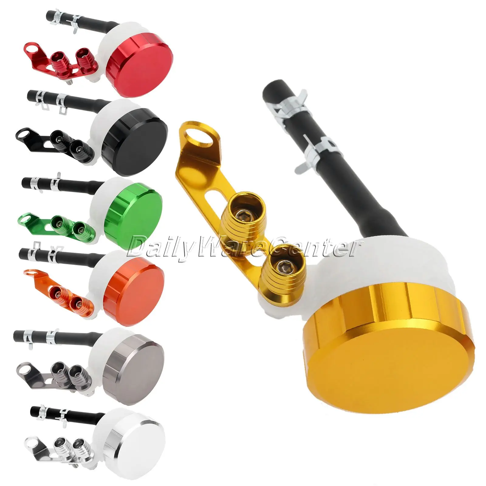 Universal Motorcycle CNC Oil Cylinders Reservoir Front Brake Clutch Tank Fluid Cup for Aprilia Honda Kawasaki Suzuki Yamaha KTM