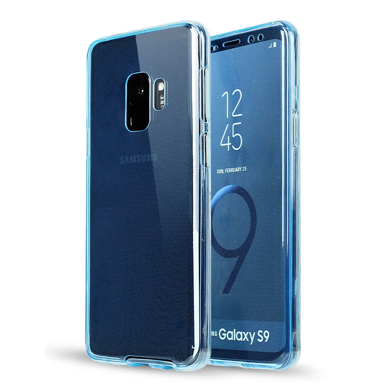 

360 Degree Full Body Protective Soft TPU Case For Samsung GalaxyS9 S9Plus Ultra-thin Clear Silicone Touch Screen Cover