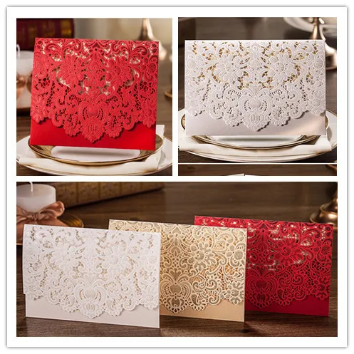 Etsy Thursday Christmas Wedding Inspiration Fall Bridal Shower Autumn Gold Red Fl Stripes Card