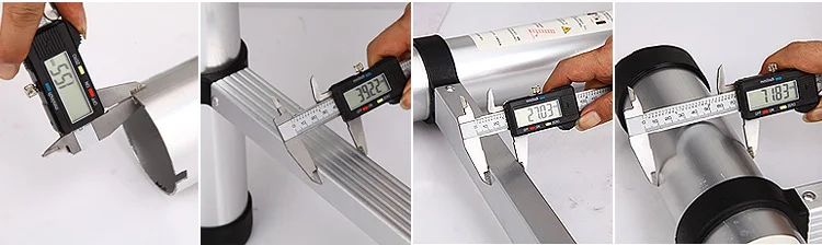 1 шт. 2,5 м + 2,5 м алюминиевая телескопическая лестница с соединением