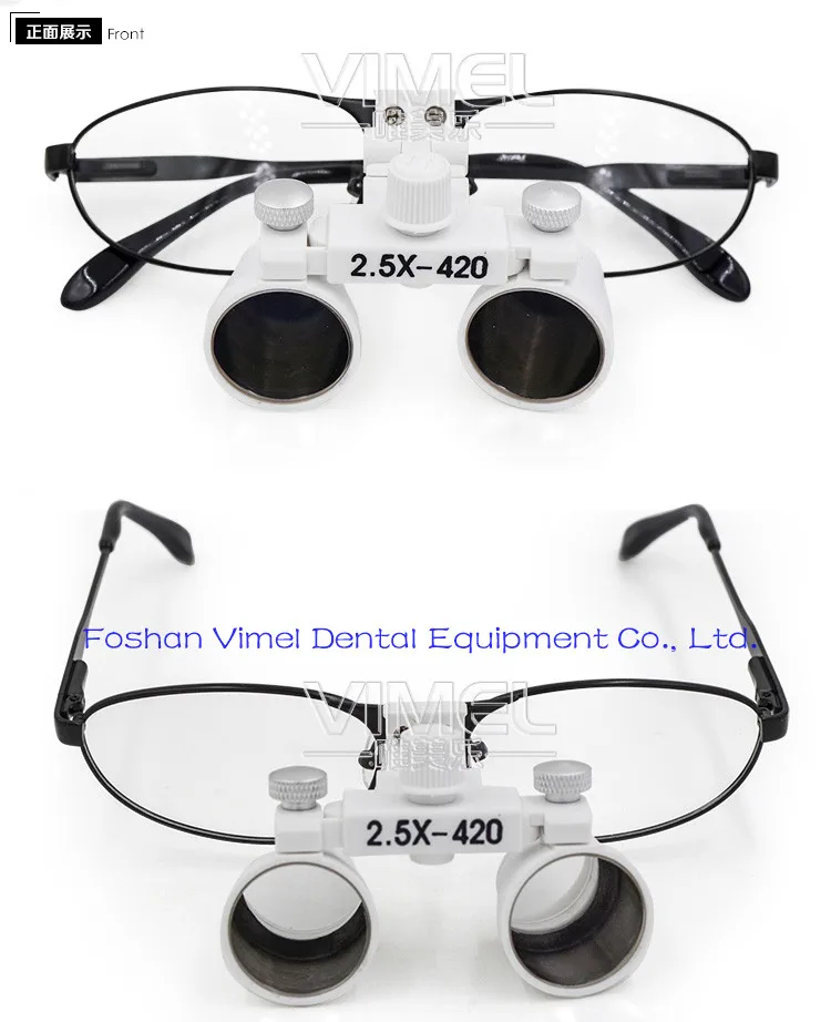 2.5X Portable Medical Dental Loupe with LED Head Light Lamp replaceable