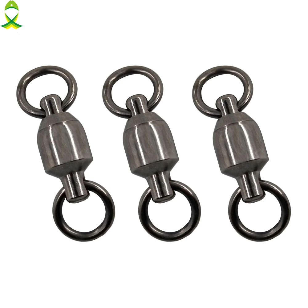 High Strength Ball Bearing Fishing Swivels For Wire Leading Line Connector New