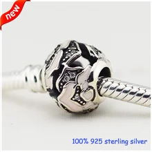 Подходит для браслетов Pandora бусины с кристаллами и нежно-розовые эмалевые новые оригинальные стерлингового серебра 925 Подвески «сделай сам» оптом