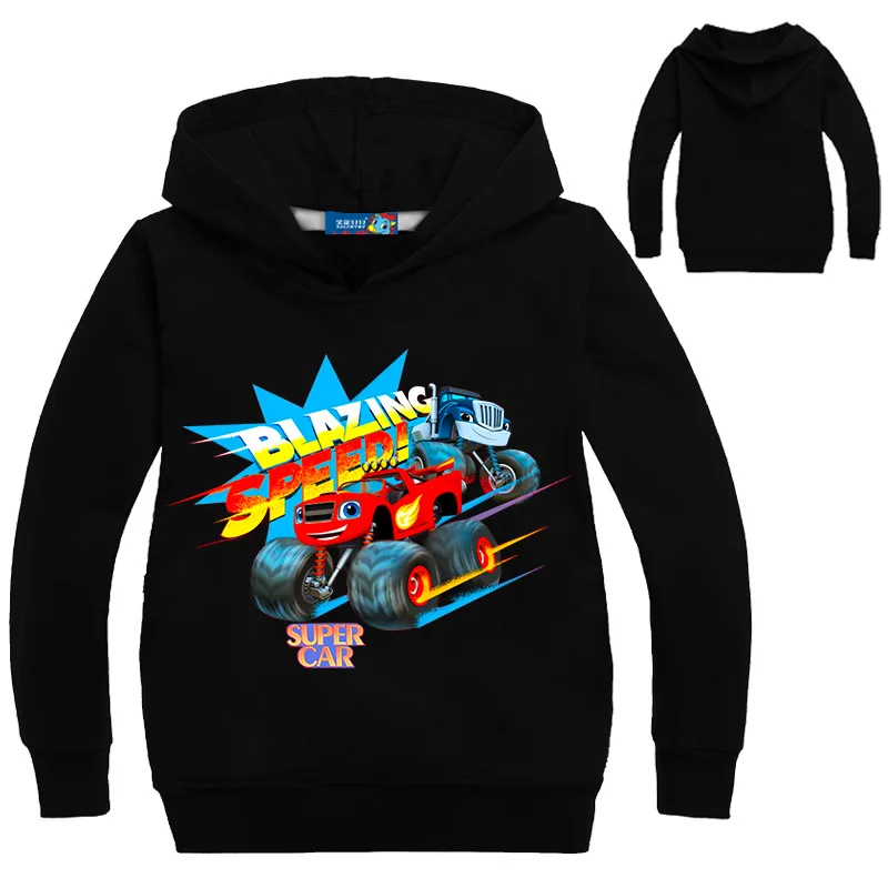  Blaze Car Clothes Kids Chothes Children Boy Girl Hoodies Boys Coat Monster Machine Kids Boys Blazin