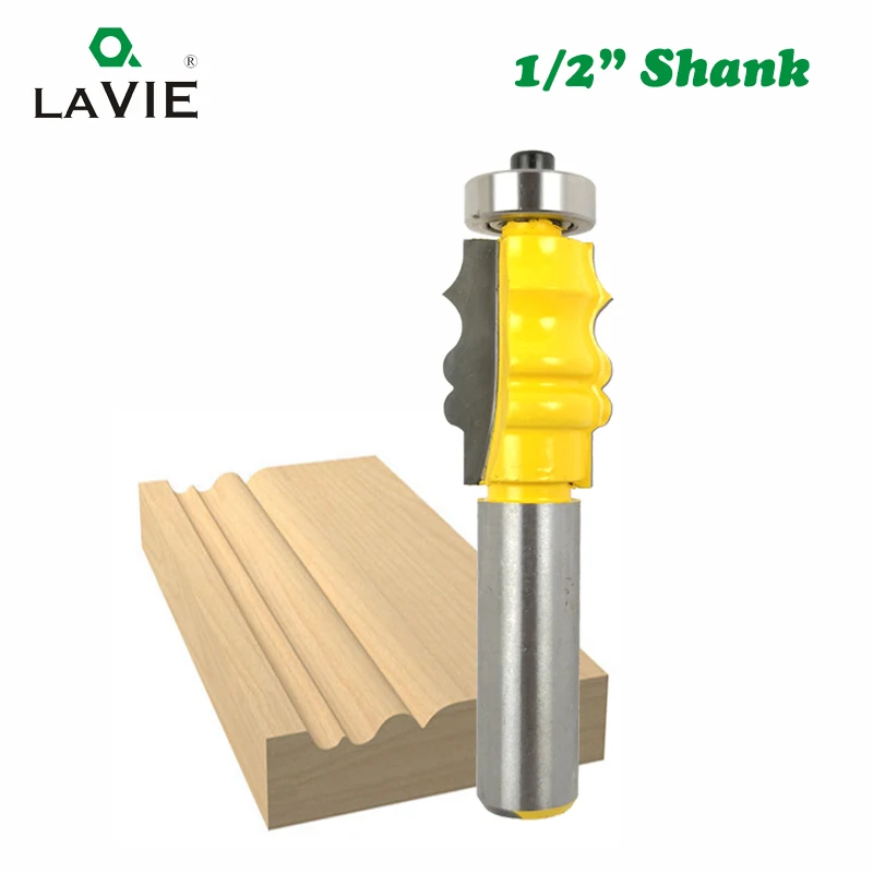 LAVIE 1/2 Inch Shank Picture Frame Molding Router Bit Woodwork Milling