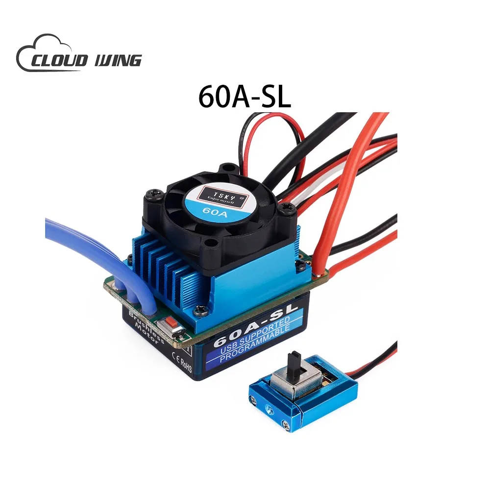 2018 новый стиль HSP 1/10 гоночный 60A SL ESC бесщеточный Электрический регулятор скорости