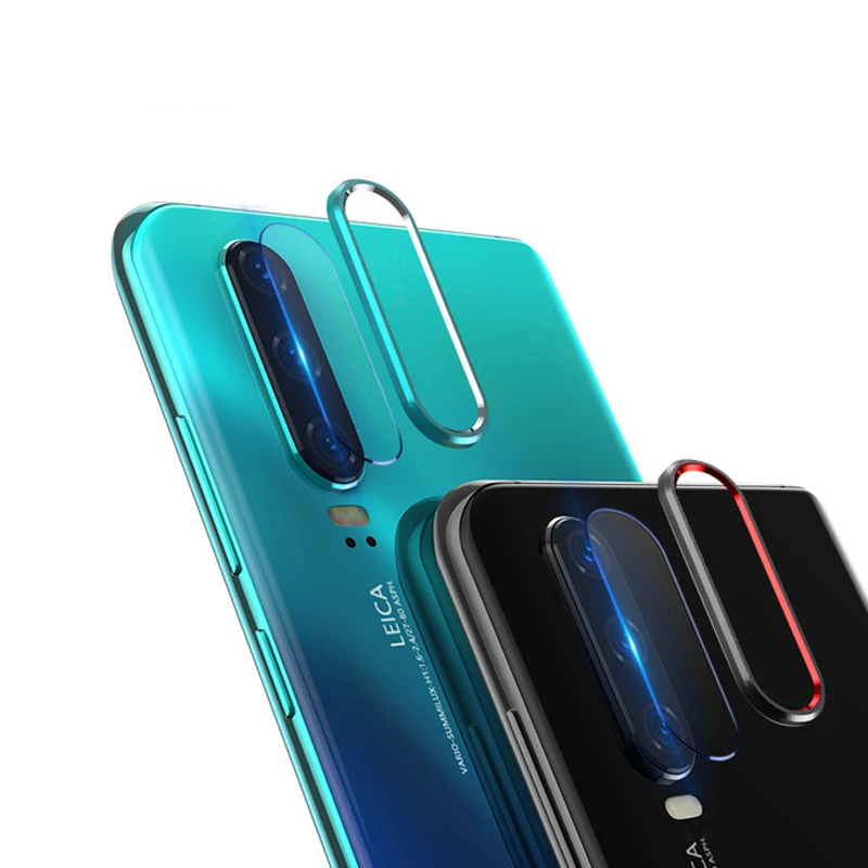 For Huawei P30 Pro P30 Metal Rear Lens Protection Ring+Tempered Glass Camera Lens Screen Protector for Huawei P20 Pro Case P20