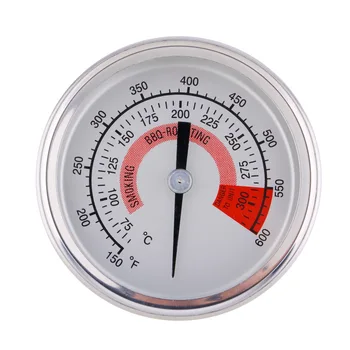 

Stainless Steel Barbecue BBQ Pit Smoker Grill Thermometer Gauge Brand New