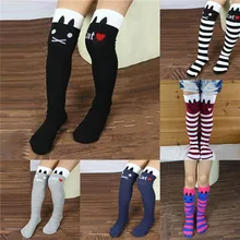 Kids Toddlers Girls Knee High Socks School Cotton Tights Striped Stockings for Girls 1 8Y