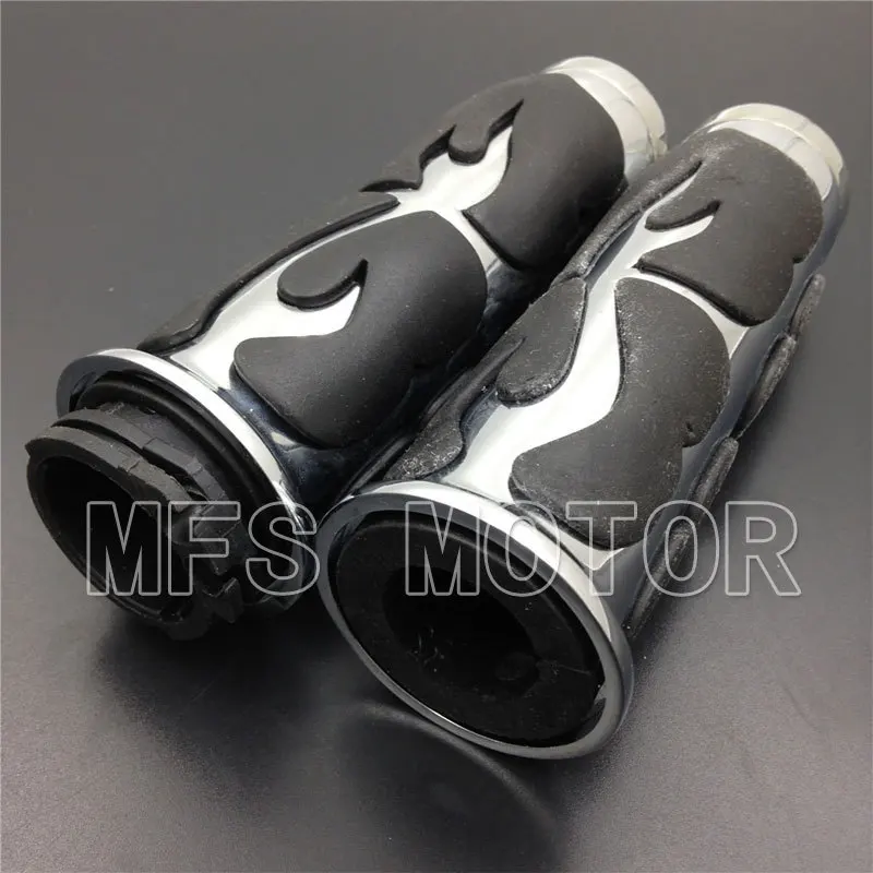 

motorcycle Accessories For Harley Davidson 1971-2012 NO inter throttle Motorcycle CHROME Hand Grips 1" Handlebar A9