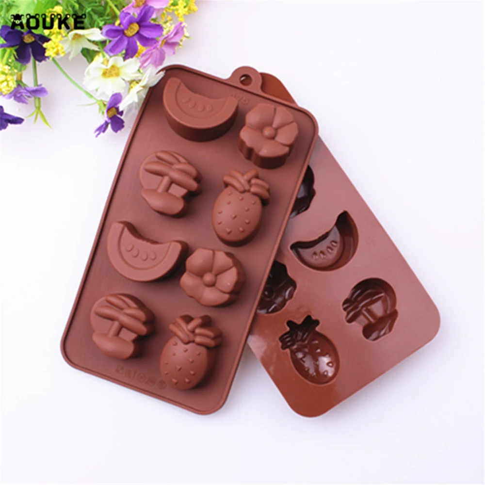 Ananas Et Pasteque Et Fruits Forme Chocolat Silicone Moule Biscuits Patisserie Moule Ice Cube Moules A Bonbons Fondant Gateau De Cuisson Bricolage Outil Aliexpress