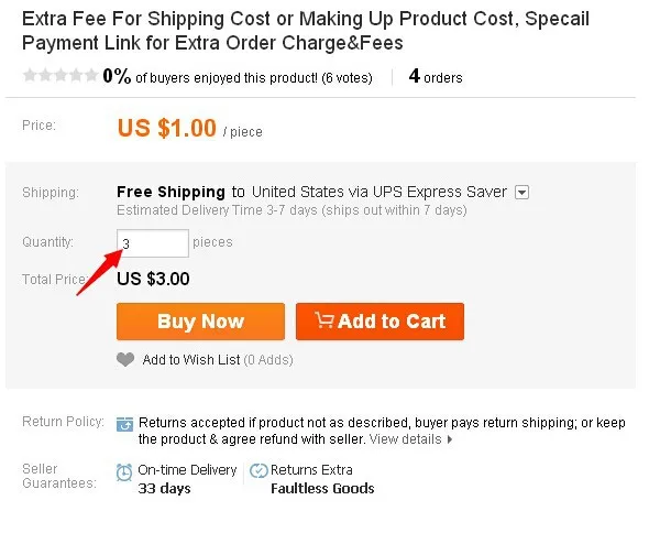 extra cost