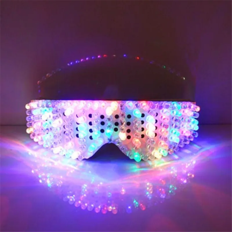 New Product Led Glasses Luminous White Lighting Halloween Glasses For Parties Event Party Supplies Free Shipping03