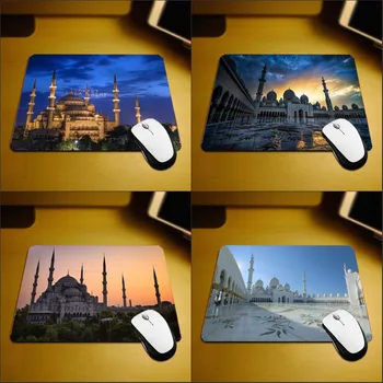 

Mairuige Beautiful Scenery Printing Mousepad Religious Monastery Muslim Mosque Small Size Pc Table Mat for Religious Believers