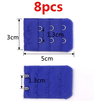 3/8 шт. мягкий бюстгальтер ремешок Застежка заменить нижнее белье Для женщин бюстгальтер расширитель 3 крючка 3 ряда Нижнее белье Intimates Bra аксессуары - Цвет: 16