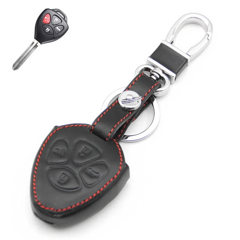 

Car Key Case Cover Holder Fob Keychain Fits For Toyota Camry Corolla RAV4 Newly