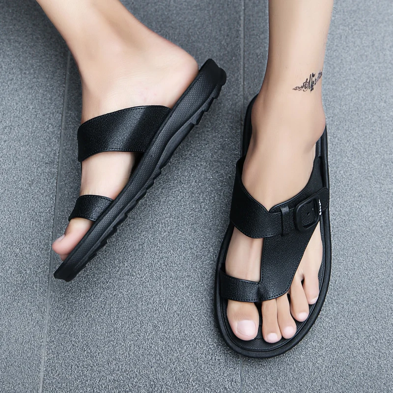 

BVNOBET Man Beach Slippers Summer Men's Outdoor Shoes New Arrival Brand Flip Flops Roman Men Casual Slippers Flat Sandals