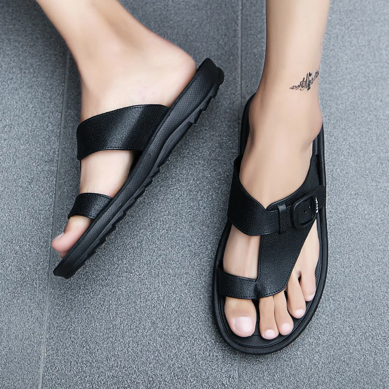 Мужские Пляжные слиперы BVNOBET летняя Уличная обувь брендовые шлепанцы в римском