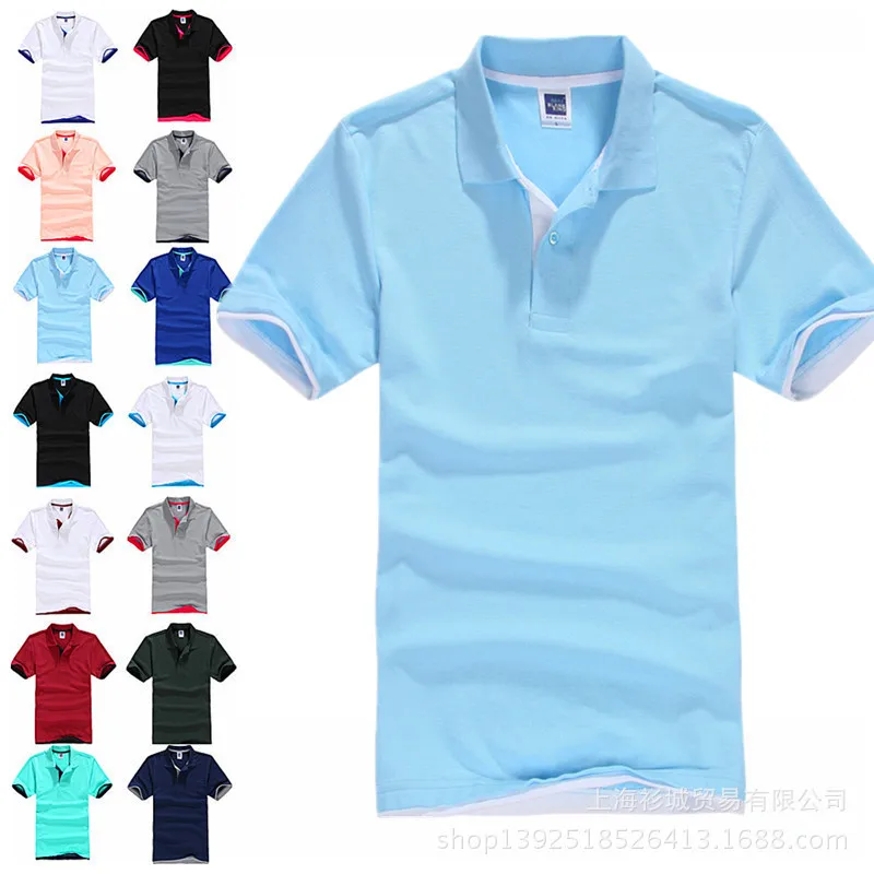 Брендовая Новая мужская рубашка поло, мужские хлопковые футболки-поло из полиэстера, рубашка с коротким рукавом размера плюс XS-3XL, мужская рубашка Поло