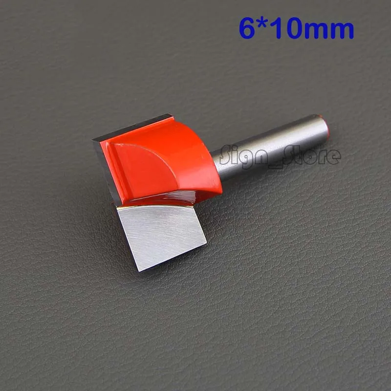 1//4/" Router CNC Engraving Woodworking V Groove Bottom Cleaning Bits 6mm x 22mm ^