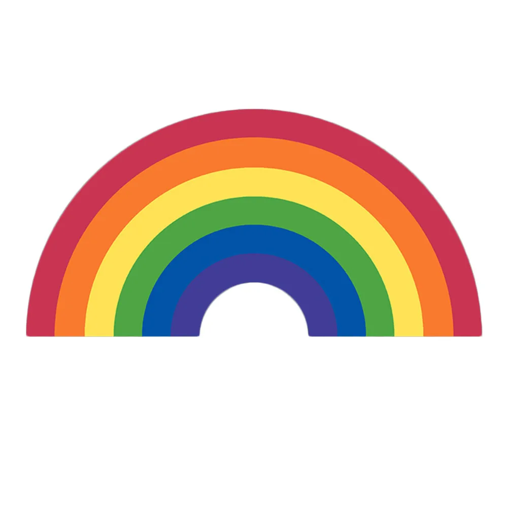 Rainbow Stickers  Item Decoration Practical Sticker/Decal