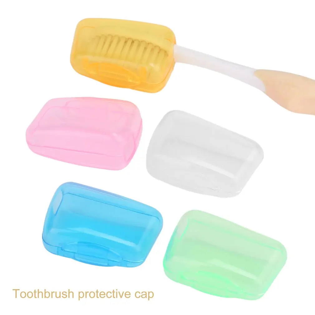 

5 Pcs Portable Toothbrush Head Cover Holder Outdoor Travel Hiking Camping Brush Protective Cap Case Health Care