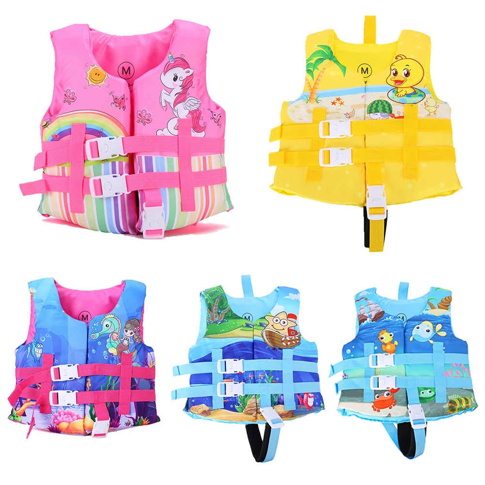 Water Sports Life Vest For Kids Children Swimming Kayak Life Jackets Boy & Girl Safety Equipment for Drifting Boating