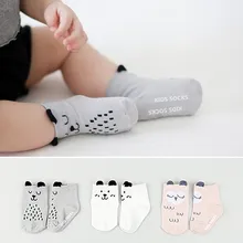 FashionBear Cotton Kids Socks Cartoon Non Slip Baby Socks Letter Socks for Baby Boy Girls 2016