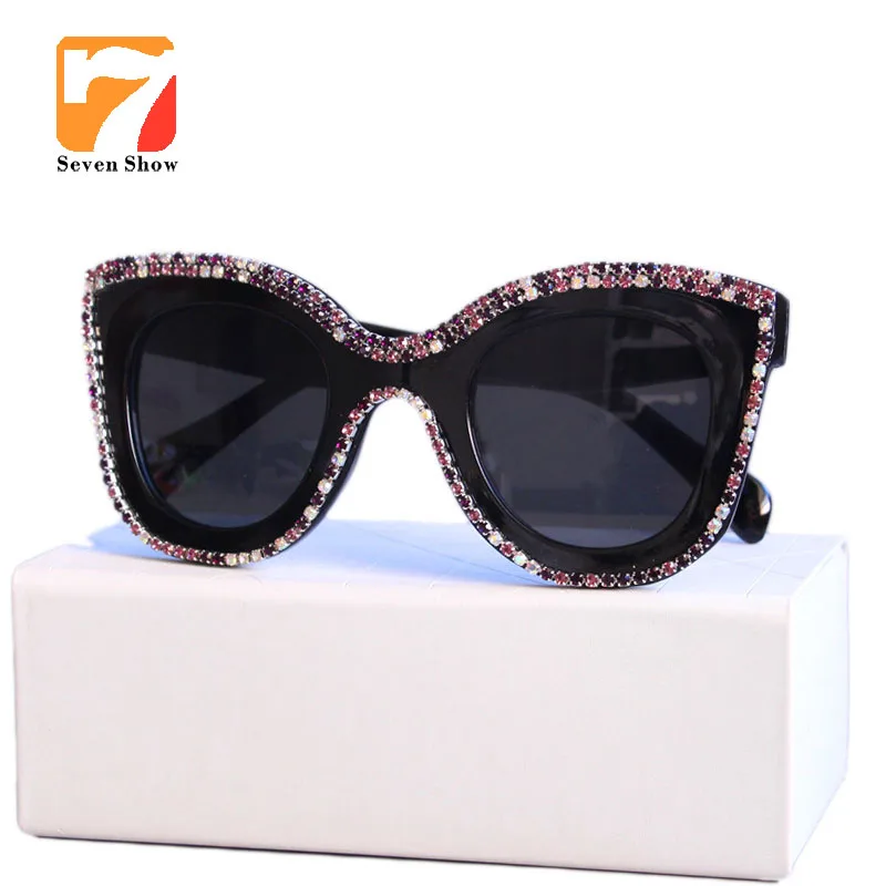 

Brand Design 2018 Luxury Square Oversized Sunglasses Women Ladies Big Sun Glasses Female Diamond oversize Eyewear UV400
