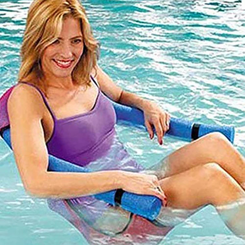 Swimming Pool Noodle Chair Floating Bed Swim Seat for Kids Adult Family Fun 