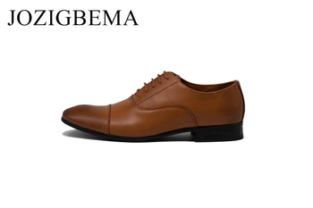 

Mens Wedding Shoes 2019 New Genuine Leather Brand Men Formal Shoes High Quality Brown Shoes Male Oxfords