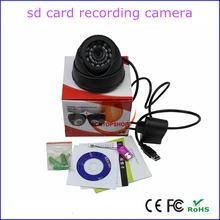 32G TF card slot loop recording home security indoor dome card camera dvr, usb HD camcorder