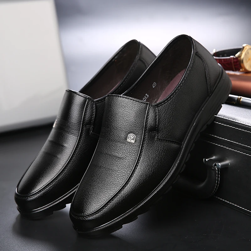 moccasins leather men black loafer dress shoes luxury brand office footwear homme formal male leather derby oxford shoes for 