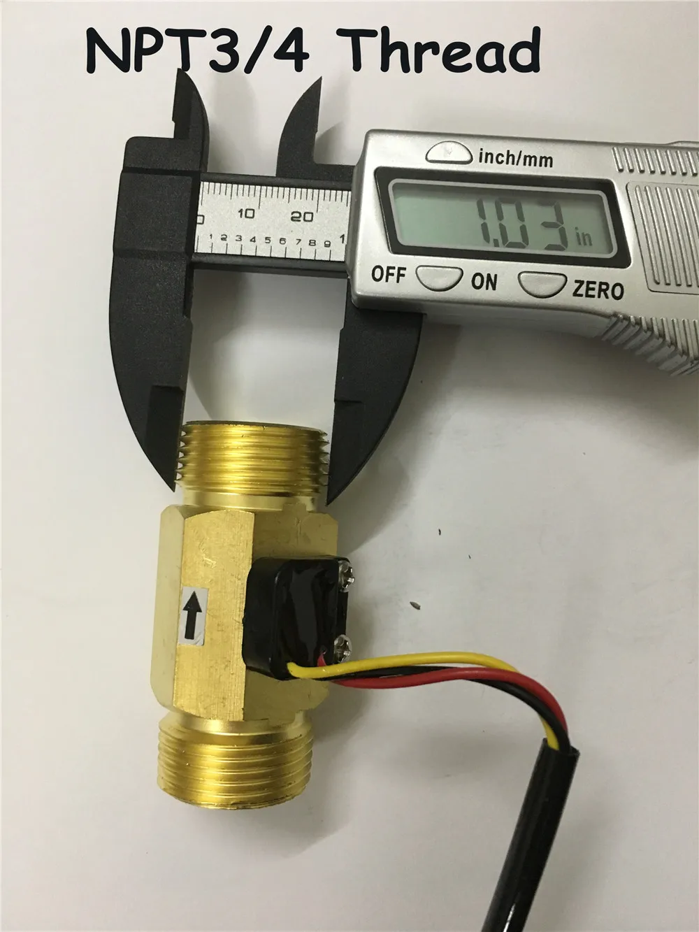 Brass Hall flow sensor meter NPT3-4 (1)