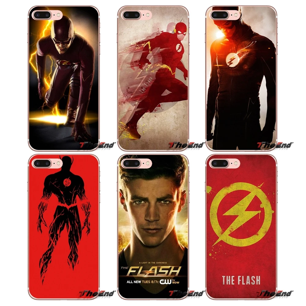 

The Flash Barry Allen Super Heroes TPU Cover For Samsung Galaxy Note 3 4 5 Grand Core Prime S3 S4 S5 MINI S6 S7 edge S8 S9 Plus