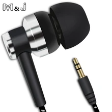 M & j j10 mp3 mp4 fiação subwoofer fone de ouvido orelha trançada corda fio pano corda earplug isolamento ruído fone de ouvido handfree