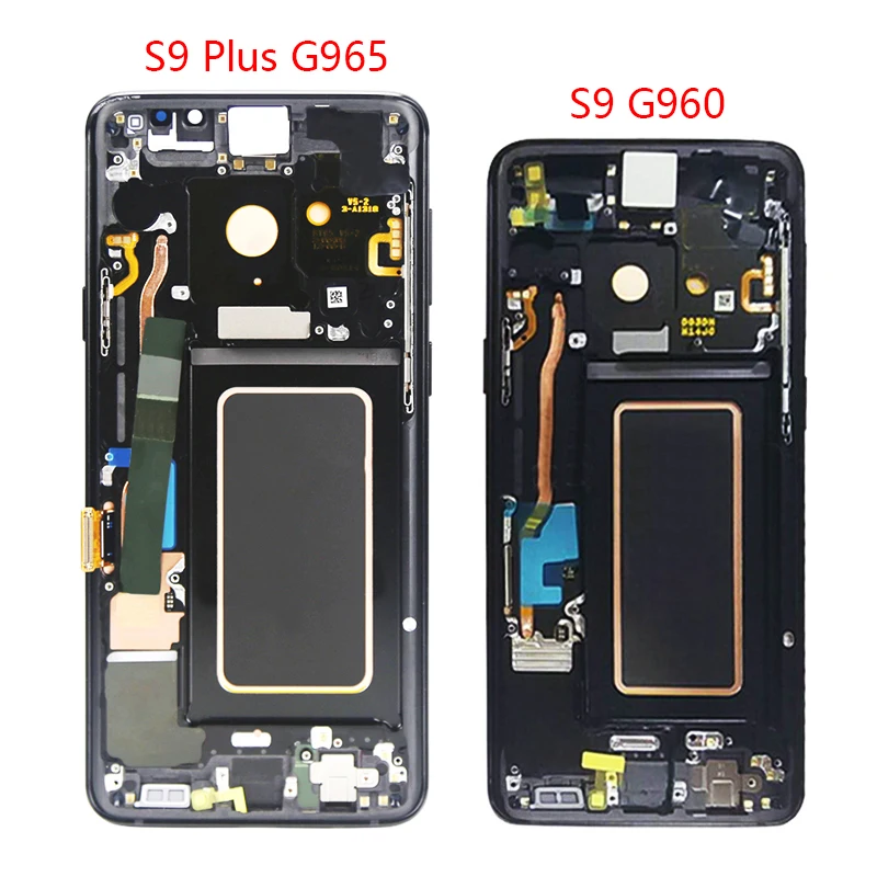  Original AMOLED S9 LCD For Samsung Galaxy S9 Plus LCD Display With Frame Touch Screen Assembly SM-G