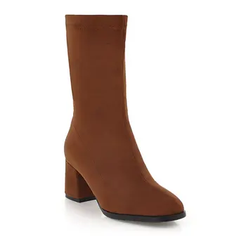

Contracted joker female boots high and thick with 40 in the fall and winter of 2018-43 boots in 181218