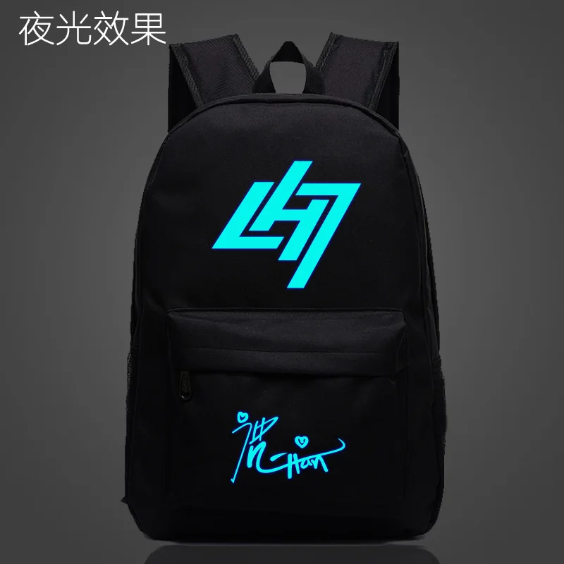 

IVYYE Super Idol Fashion Oxford Backpacks Shine Rucksacks Night Light Backpack Casual Luminous Travel Knapsack Unisex New