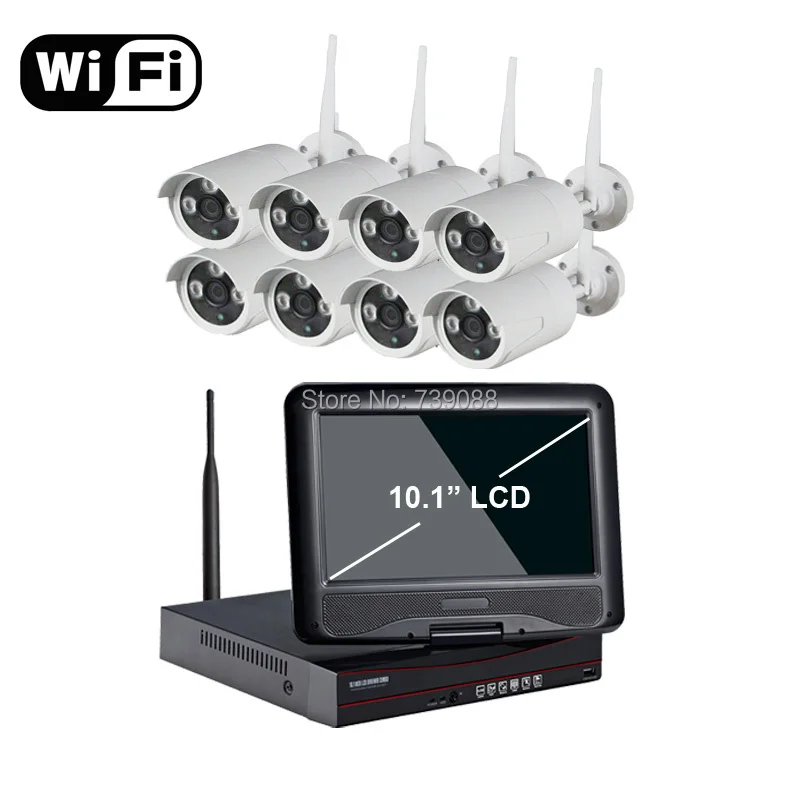 New arrival 8ch font b Outdoor b font Day night security camera system 1 3mp 960P