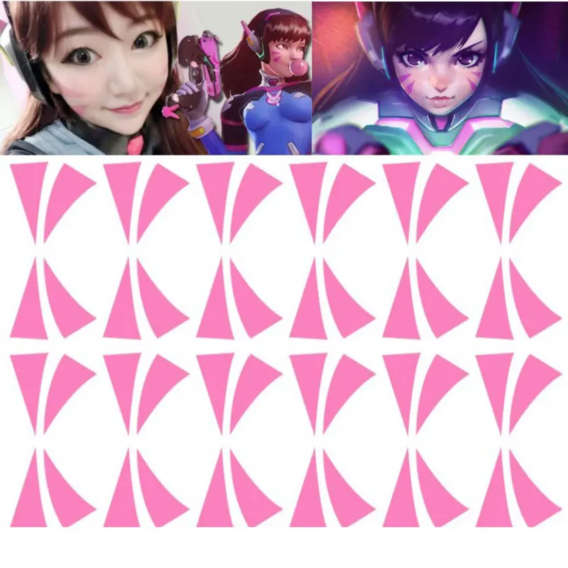 D. va الوشم ل dva تأثيري زي نقل الوشم الدعائم الوشم ملصق للماء الوشم النساء الجسم الفن