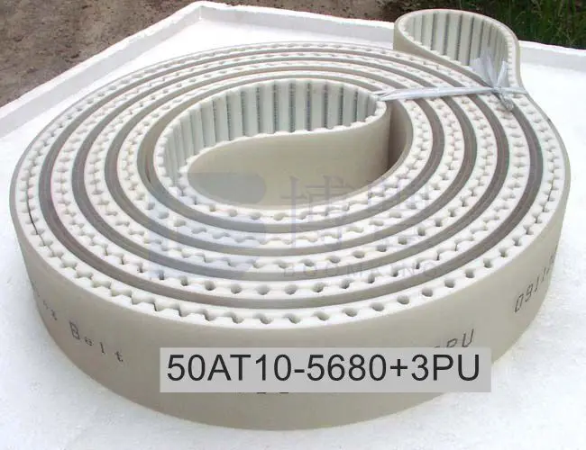 

PU Timing belt 50AT10-5680+3PU for BOTTERO 907P Glass Machinery,Polyurethane synchronous beltTransmission Belts,conveyor belt