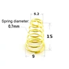 10PCS Driver Switch Spring for flashlight torch lamp lantern lanterna flash light driver board Circuit Board Gold-plated Springs ► Photo 2/5