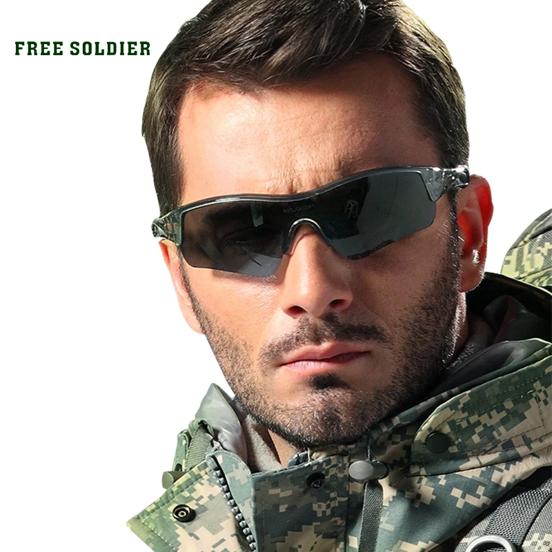 

FREE SOLDIER outdoor hiking camping driving cycling eyewear glasses sport cycling sunglasses men polarized TR90 glass